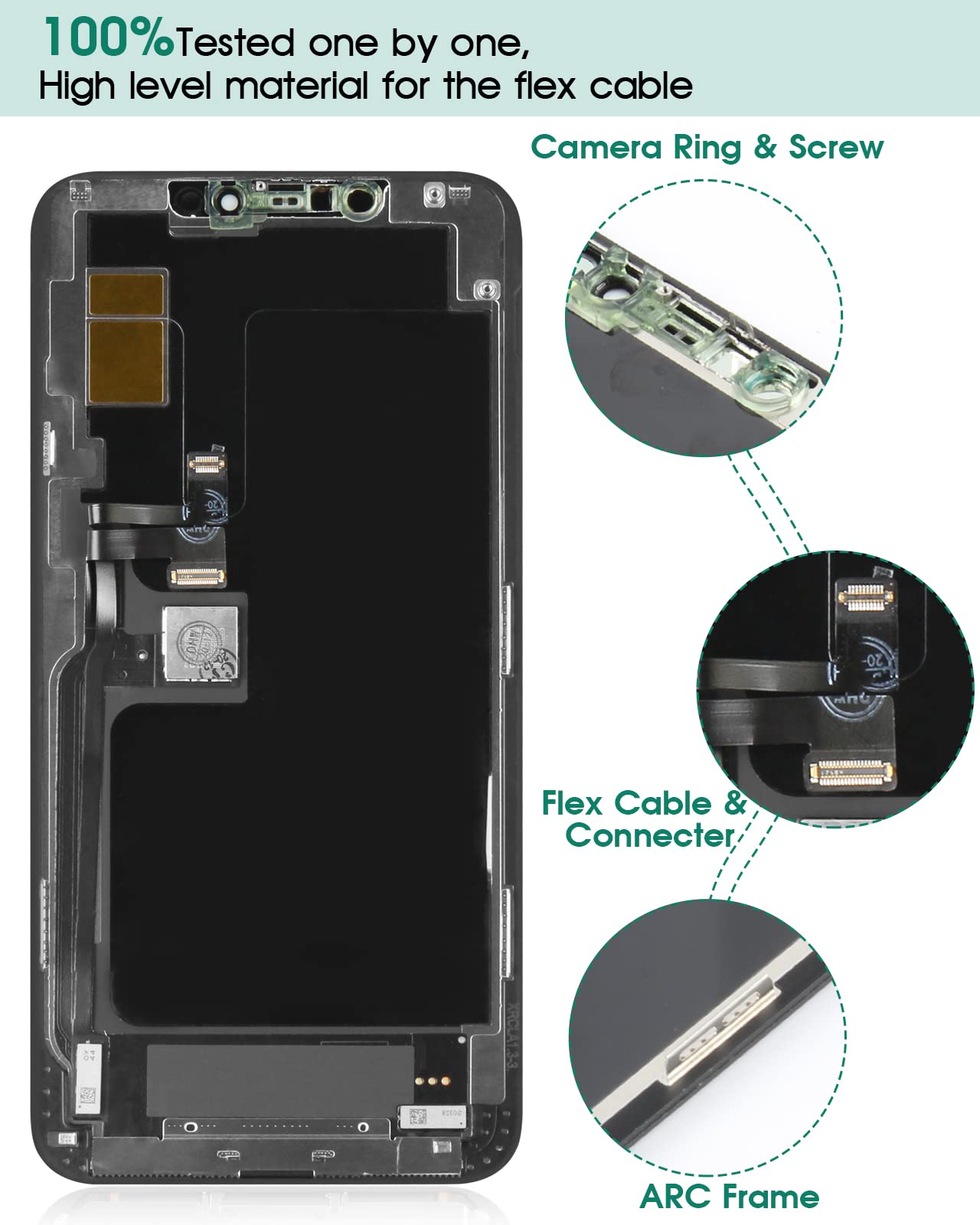 Amazon.com: for iPhone 11 Pro Max Screen Replacement A2218 3D